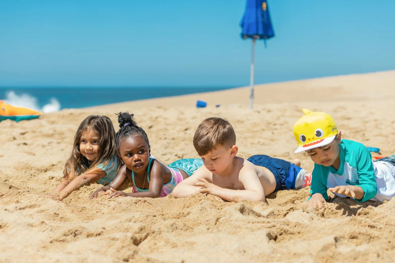 kids at beach